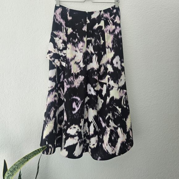 3.1 Phillip Lim x RTR Abstract Daisy Layered Skirt with Slit Size 4 - Picture 10 of 14